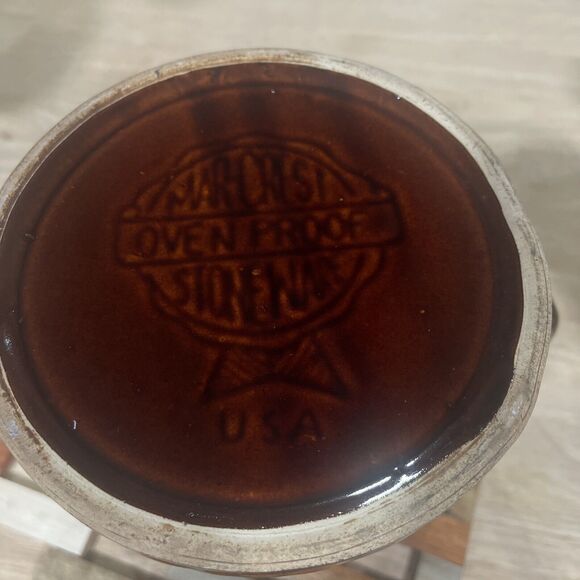 VTG MARCREST Daisy Dot Stoneware Glazed Pottery Pitcher 6” Granny Core Cottage - Picture 11 of 12